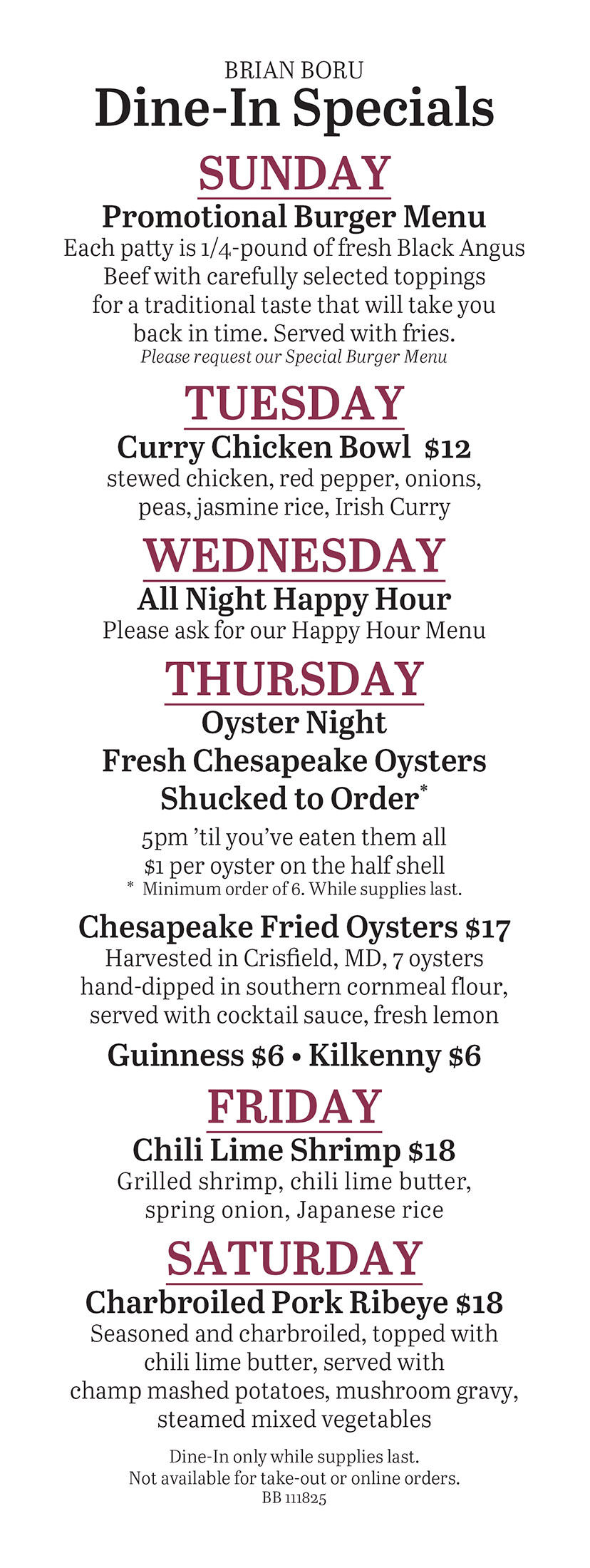 Dine In Specials 102225 BB WEB